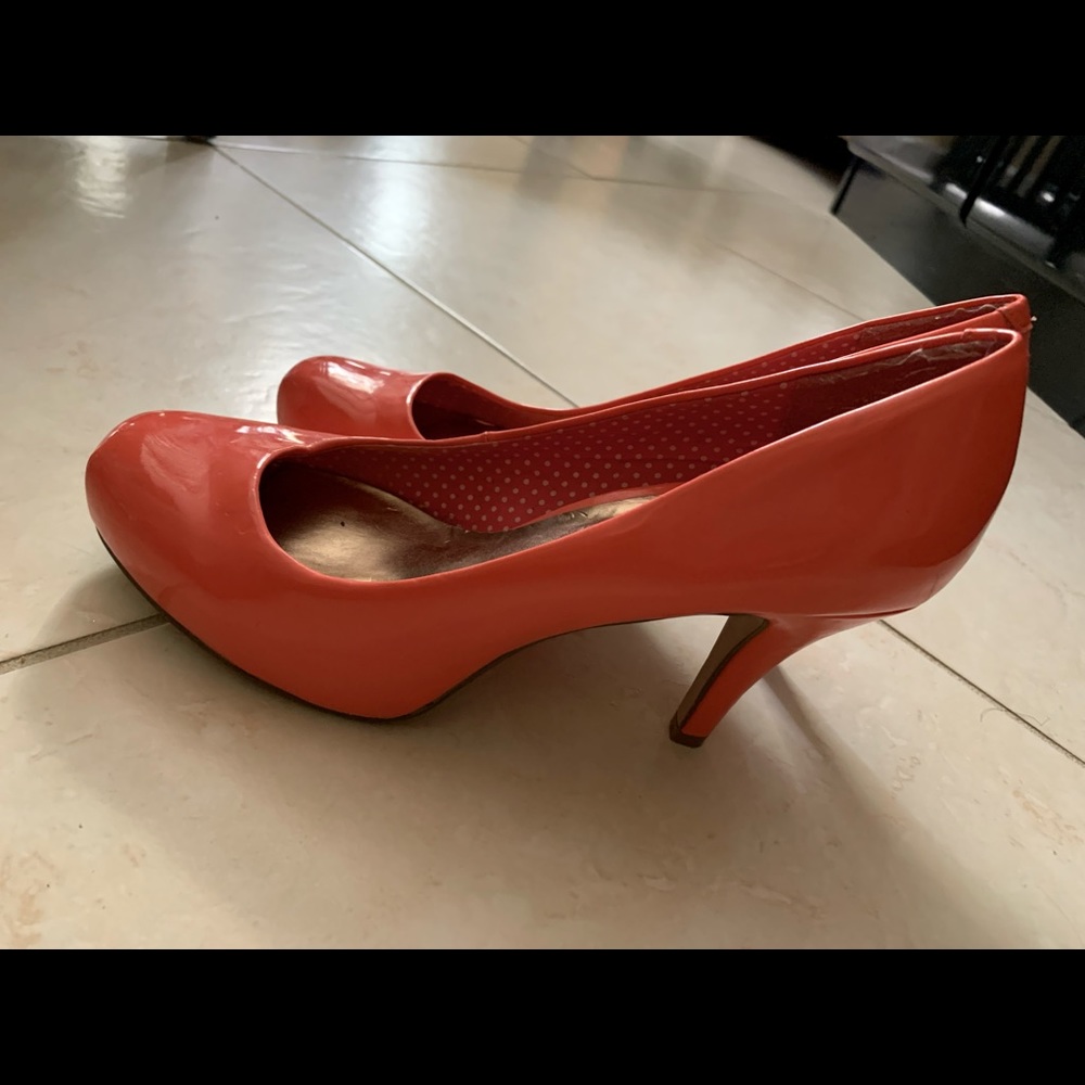 Madden Girl Coral Patent Leather Heels